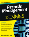 Records Management For Dummies (1118388089) cover image