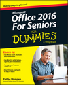 Office 2016 For Seniors For Dummies (1119077389) cover image Office 2016 For Seniors For Dummies (1119077389) cover image