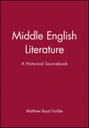 Middle English Literature: A Historical Sourcebook (063123148X) cover image