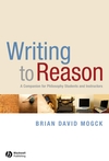 Writing To Reason: A Companion for Philosophy Students and Instructors (1405170999) cover image