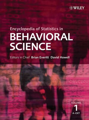 Encyclopedia Of Statistics In Behavioral Science - 