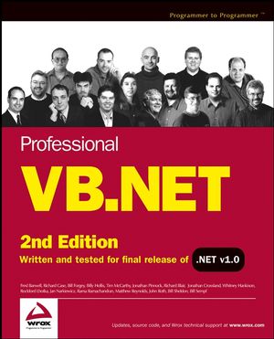 Code Download for Professional VB.NET 2nd Edition