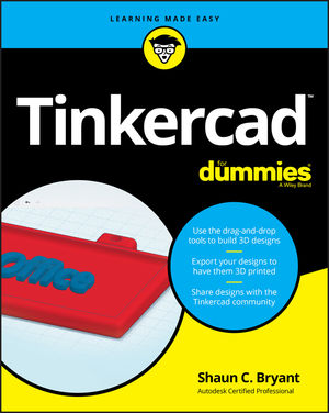 The Tinkercad design process of a place holder