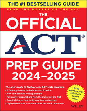 The Official ACT Prep Guide 2024-2025: Book + 8 Practice Tests + 400 Digital Flashcards + Online Course cover image