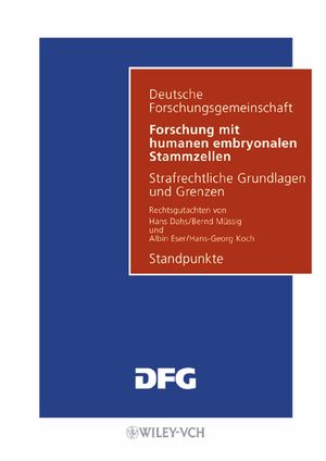Forschung mit humanen embryonalen Stammzellen / Research with Human Embryonic Stem Cells