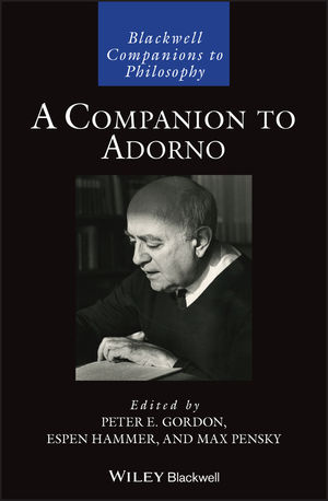 A Companion to Adorno Book Cover