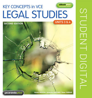 Key Concepts in VCE Legal Studies Units 3 & 4 eBookPLUS 2E eBookPLUS (Online Purchase)