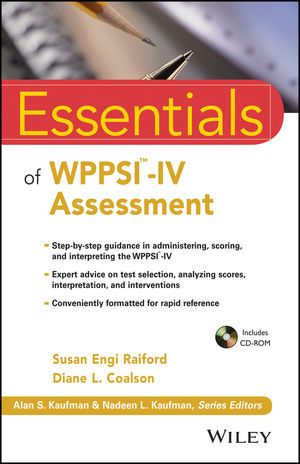 Essentials Of Wppsi Iv Assessment Wiley