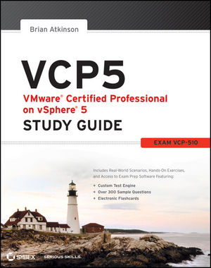 VCP5 VMware Certified Professional on vSphere 5 Study Guide: Exam VCP-510 (1118181123) cover image