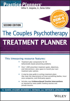 The Couples Psychotherapy Treatment Planner, with DSM-5 Updates, 2nd Edition cover image