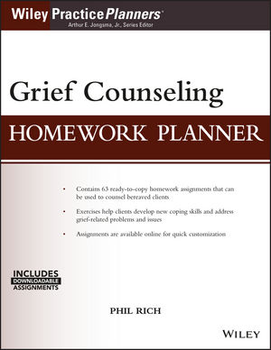 Grief Counseling Homework Planner, (with Download) cover image