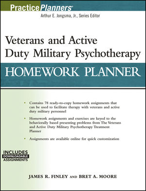 Veterans and Active Duty Military Psychotherapy Homework Planner, (with Download) cover image