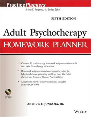 Adult Psychotherapy Homework Planner, 5th Edition cover image