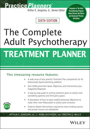 The Complete Adult Psychotherapy Treatment Planner, 6th Edition cover image