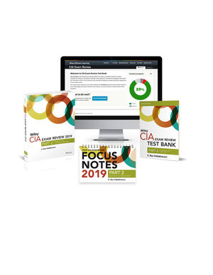 Wiley CIA Exam Review 2019, Part 2: Practice of Internal Auditing: Test Bank + Focus Notes + Text Set