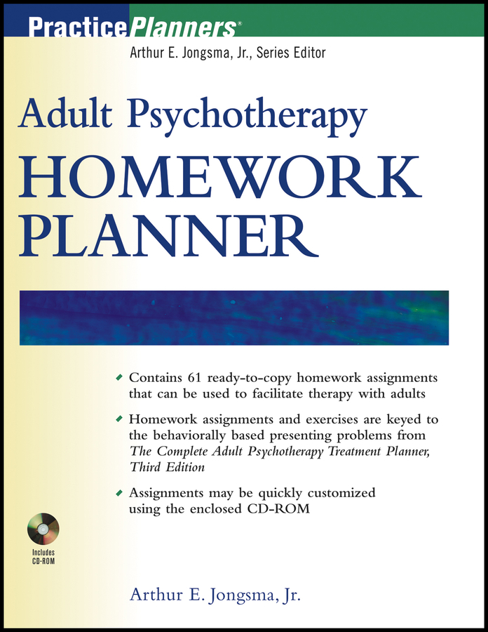 Adult Psychotherapy Homework Planner