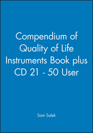 Compendium of Quality of Life Instruments Book plus CD 21 - 50 User