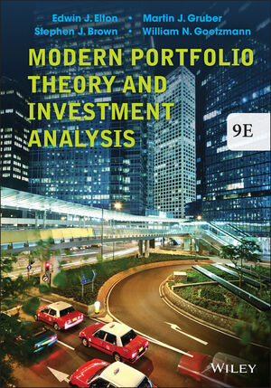 Edwin Moderne Portfolio Theory Et Investissement Analysis Couverture Rigide Edwin J 