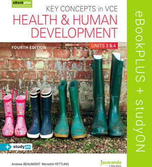 Key Concepts in VCE Health and Human Development Units 3 & 4 4E eBookPLUS (OL) + StudyOn VCE Health and Human Development Units 3 & 4 (OL)