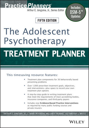 The Adolescent Psychotherapy Treatment Planner: Includes DSM-5 Updates, 5th Edition cover image