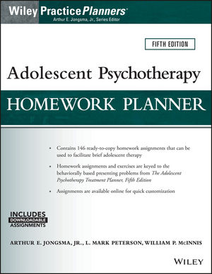 Adolescent Psychotherapy Homework Planner, 5th Edition cover image