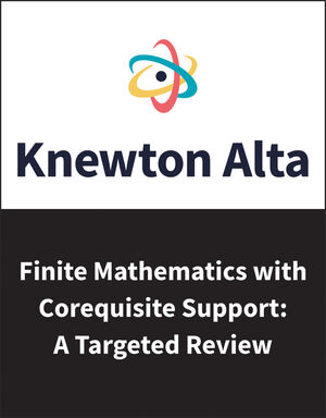Knewton Alta Finite Mathematics with Corequisite: Targeted Support