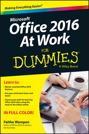 Office 2016 at Work For Dummies cover image