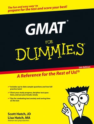 Gmat For Dummies 5th Edition Gmat Lsat Prep College Test Prep Test Prep General Subjects Wiley