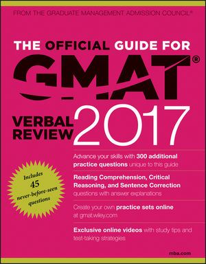 The Official Guide for GMAT © Verbal Review 2017 : Verbal