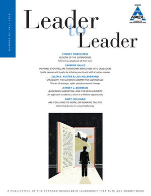 Leader to Leader (LTL), Volume 82, Fall 2016