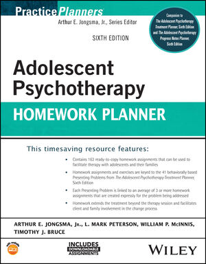 Adolescent Psychotherapy Homework Planner, 6th Edition cover image