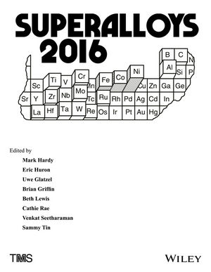 Superalloys 2016: Proceedings of the 13th International Symposium on Superalloys
