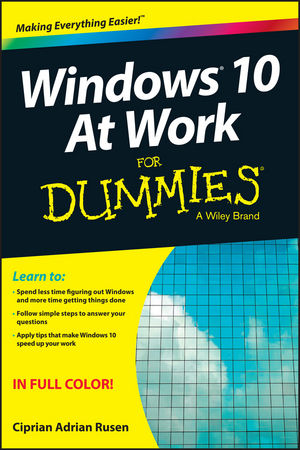 Windows 10 At Work For Dummies cover image