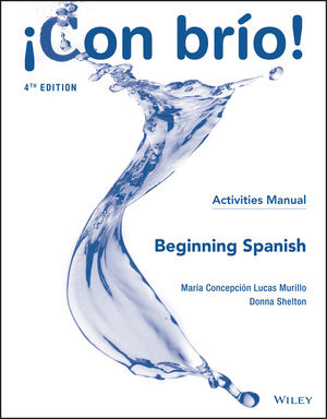 ¡Con brío! Beginning Spanish Activities Manual, 4th Edition