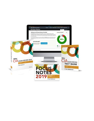 Wiley CIA Exam Review 2019, Part 1: Essentials of Internal Auditing: Test Bank + Focus Notes + Text Set