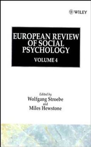 European Review of Social Psychology, Volume 4