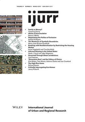 International Journal of Urban and Regional Research, Volume 41 - Issue 2