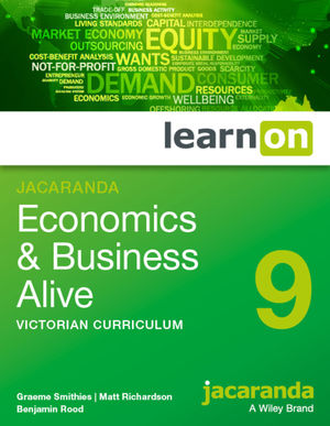 Jacaranda Economics & Business Alive 9 Victorian Curriculum LearnOn (Online Purchase)
