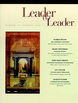 Leader to Leader (LTL), Volume 12, Spring 1999