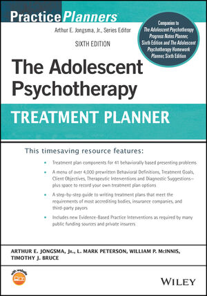 The Adolescent Psychotherapy Treatment Planner, 6th Edition