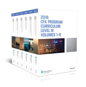 CFA Program Curriculum 2018 Level III, Volumes 1 - 6 Box Set