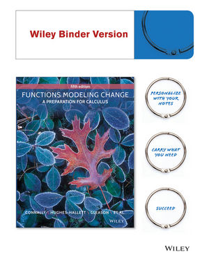 Functions Modeling Change: A Preparation for Calculus, 5th Edition
