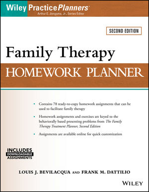 Family Therapy Homework Planner, 2nd Edition cover image