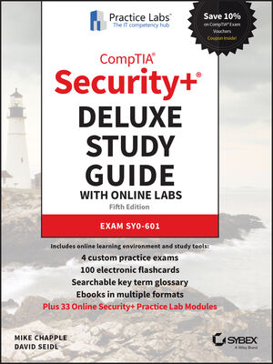 CompTIA Security+ Deluxe Study Guide with Online Labs: Exam SY0-601, 5th Edition cover image