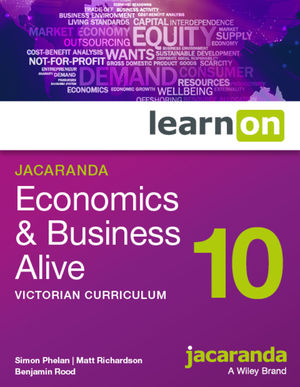 Jacaranda Economics & Business Alive 10 Victorian Curriculum learnOn (Online Purchase)