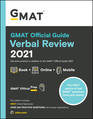 GMAT Official Guide Verbal Review 2021, Book + Online Question Bank cover image