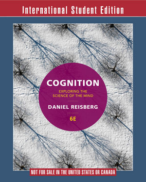 Cognition, 6th Edition International Student Edition + ZAPS 2.0 Card +ebook Card