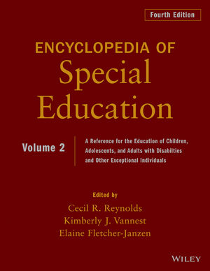 Encyclopedia of Special Education, Volume 2: A Reference for the Education of Children, Adolescents, and Adults Disabilities and Other Exceptional Individuals, 4th Edition