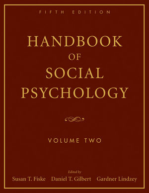 Handbook Of Social Psychology 2 Volume Set 5th Edition Wiley