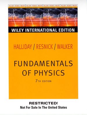 Halliday, Resnick, Walker: Halliday / Fundamentals Of Physics, 7e ...